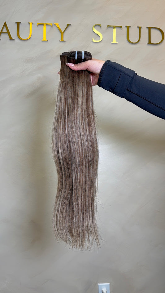 Iced Mocha Highlighted Straight Bundles