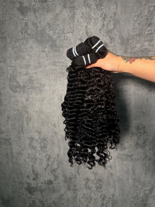 3 Bundle Deal - Burmese Curl Human Hair
